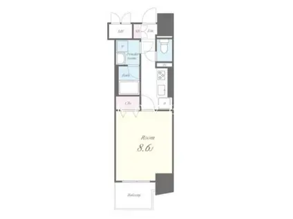 ARTIO DOMANI(1K/5階)の間取り写真