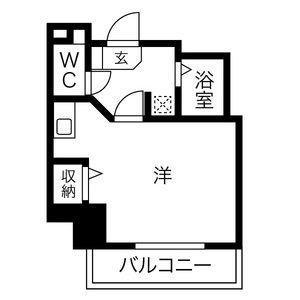 グレイス吹上(1K/5階)の間取り写真