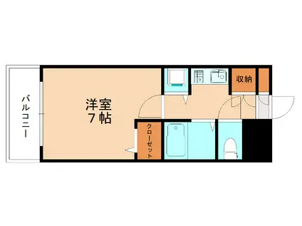 ダイナコート小倉下到津II(1K/10階)の間取り写真