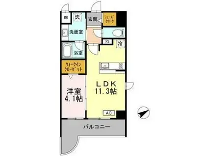 グランコート 東山(1LDK/3階)の間取り写真