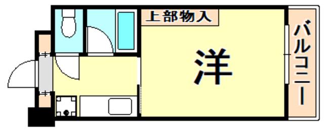 フォレスト西宮(1K/3階)の間取り写真