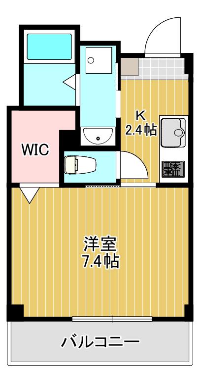 LITERA GROVE(1K/1階)の間取り写真