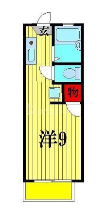 パルサイエンス(1K/2階)の間取り写真