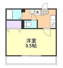 PEACEONE(1K/2階)の間取り写真