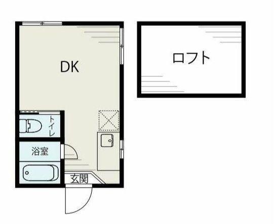 西千葉ハイリビング参番館(ワンルーム/2階)の間取り写真