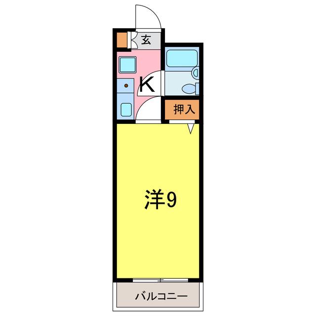 サンコートYOSIKAWA(1K/2階)の間取り写真