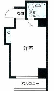ウインべル川崎第10(ワンルーム/4階)の間取り写真