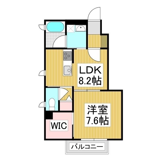 アルプスハイツ(1LDK/1階)の間取り写真