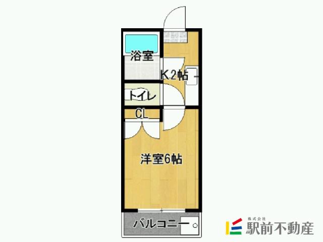 プレリュード本庄(1K/1階)の間取り写真