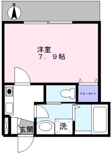 フレーミー仙川(1K/1階)の間取り写真