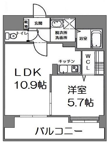 ウィナーズ(1LDK/7階)の間取り写真