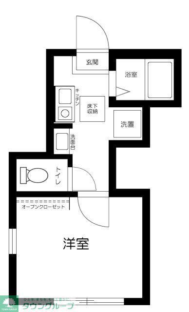 ピッコラシエナ(1K/1階)の間取り写真