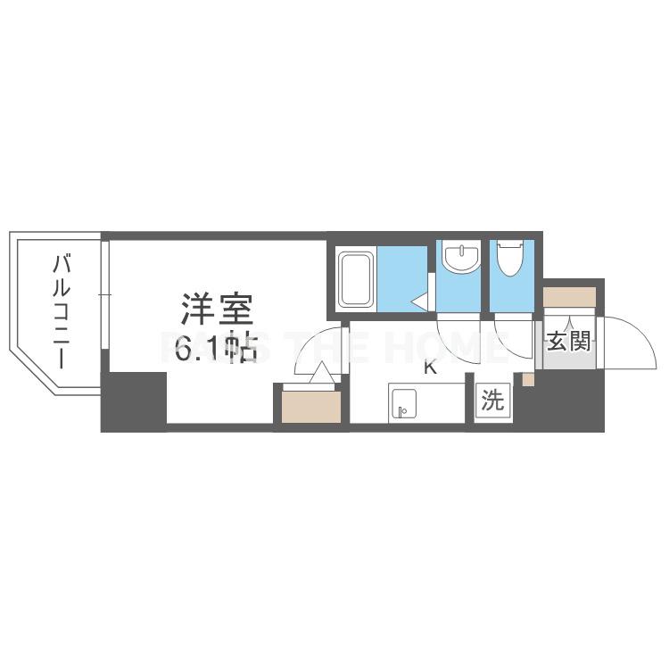 エムブイインプ新大阪(1K/2階)の間取り写真