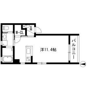 SUCCESS(ワンルーム/3階)の間取り写真