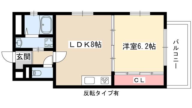 エムワン一社(1LDK/7階)の間取り写真