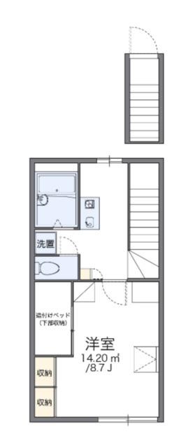 レオパレス咲樹(1K/2階)の間取り写真