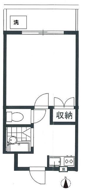 アークブランシェ小竹向原(1K/3階)の間取り写真