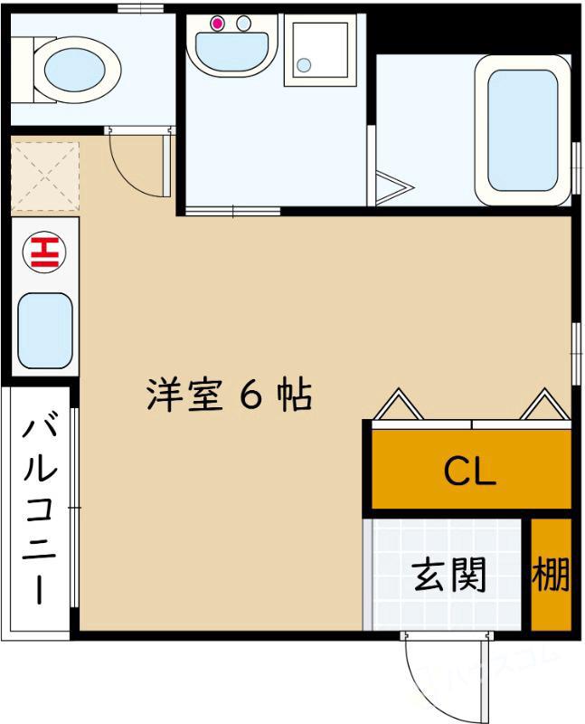 アドマステラス池田新町(ワンルーム/2階)の間取り写真