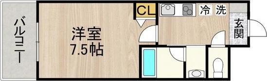 CITY SPIRE 名古屋本陣(1K/10階)の間取り写真