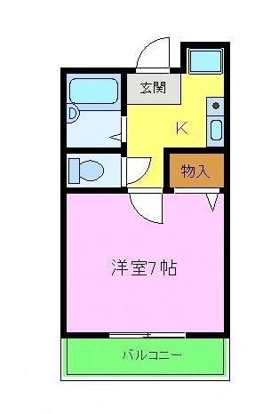 フェスタ千代田(1K/3階)の間取り写真