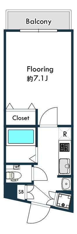 ルシエルII(1K/3階)の間取り写真