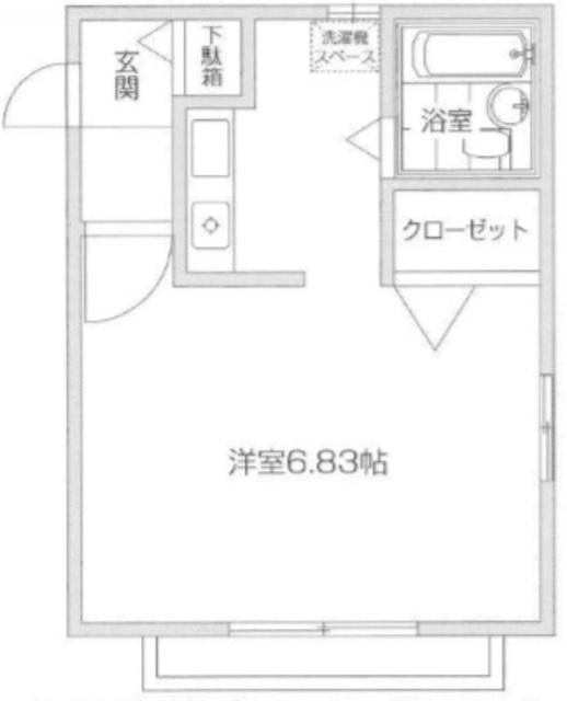 和田ハイツ(ワンルーム/1階)の間取り写真