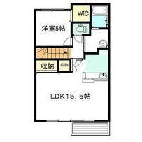 ラコリンヌダボンドンスS棟(1LDK/2階)の間取り写真