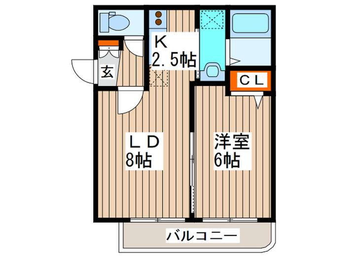 グランメール八軒3西1(1LDK/4階)の間取り写真