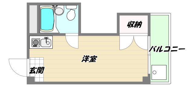 アプトン新大阪(ワンルーム/3階)の間取り写真