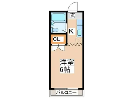 玉井マンション(1K/3階)の間取り写真