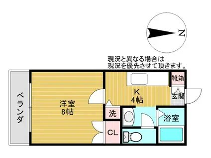 池田マンションB(1K/4階)の間取り写真