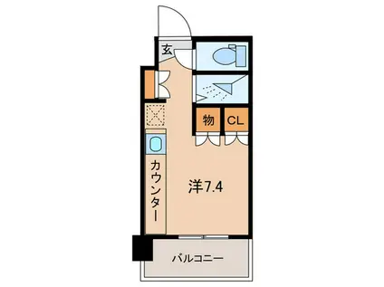 コムレジ赤羽(ワンルーム/7階)の間取り写真