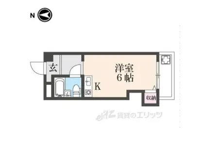 ジョイフル東洋(ワンルーム/2階)の間取り写真