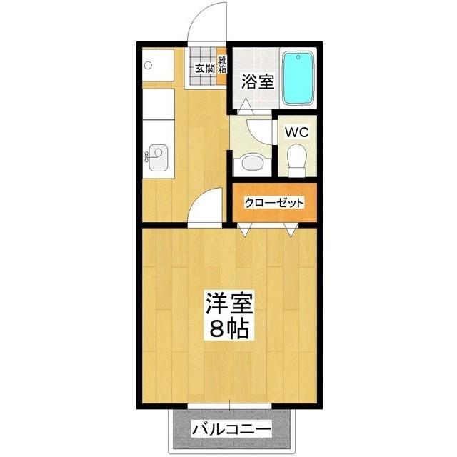 マイステージ32番館(1K/1階)の間取り写真