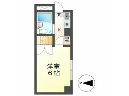 BLACEDENT杁中(1K/5階)の間取り写真