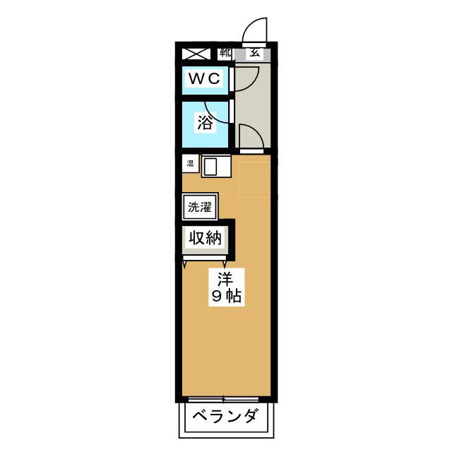 ラフィーネ初石II(ワンルーム/3階)の間取り写真