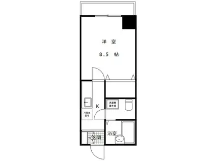 長町パリエ(1K/3階)の間取り写真
