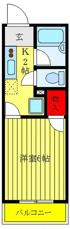 コーポ恵門 3階階 間取り