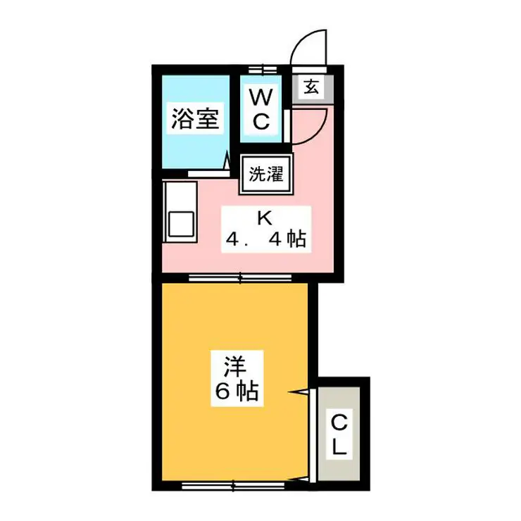 メゾン泰中 1階階 間取り