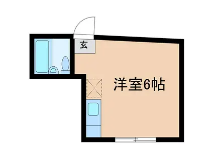 ルミエール常田(ワンルーム/3階)の間取り写真