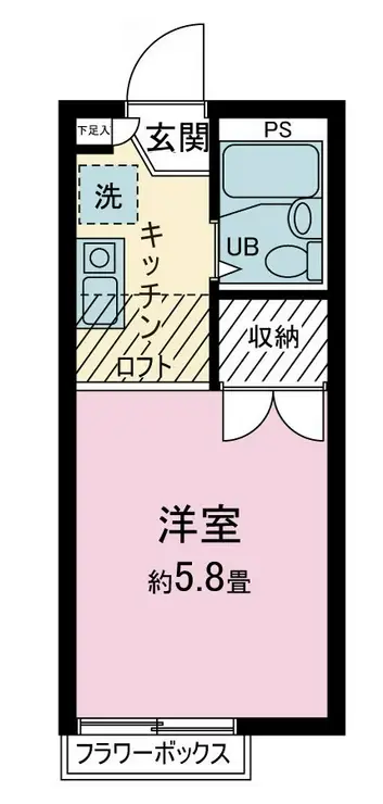 レオパレスジェム 2階階 間取り