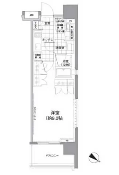 パークハビオ渋谷神山町 10階階 間取り