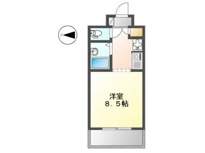 グランドハイネス御成(1K/3階)の間取り写真