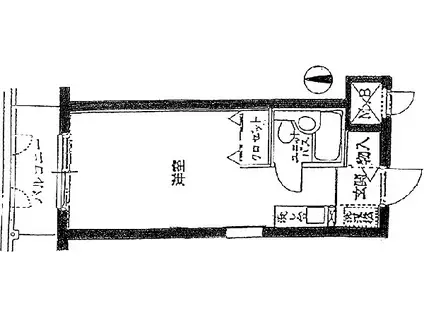 メゾン・ド・ラバンド(ワンルーム/2階)の間取り写真