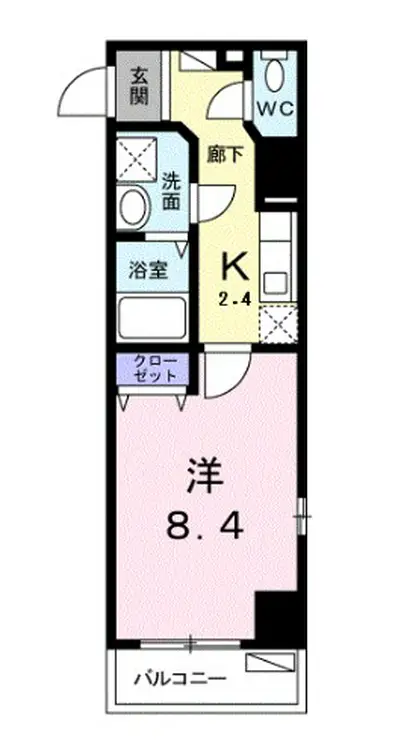 ログコートII 3階階 間取り
