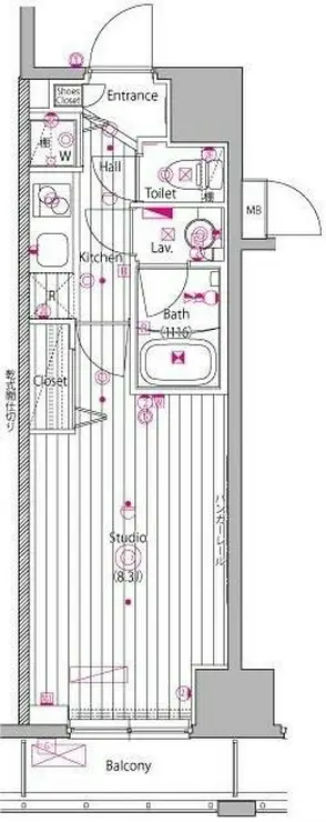 ガーラ・ステーション横濱関内 10階階 間取り