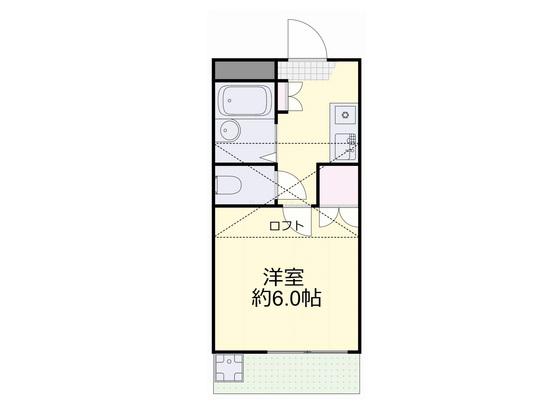 POSISTRY(1K/1階)の間取り写真