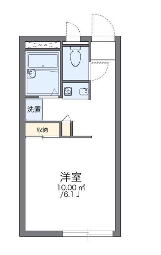 レオパレス松川(1K/1階)の間取り写真