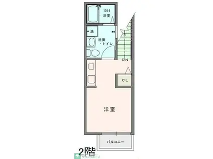 COSMO VILLA CHOFU(ワンルーム/2階)の間取り写真