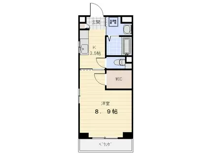 S-FORT三重大学前(1K/6階)の間取り写真